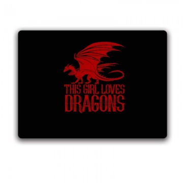 This Girl Loves Dragon Egérpad