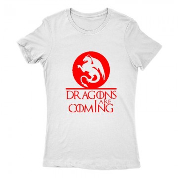 Dragons are coming Női Póló
