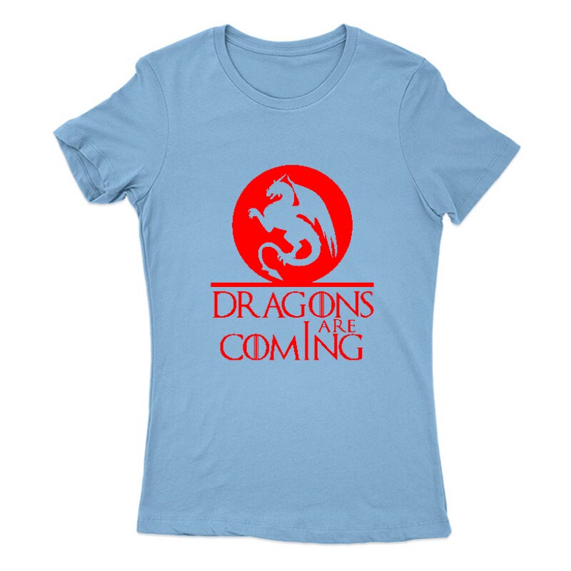 Dragons are coming Női Póló