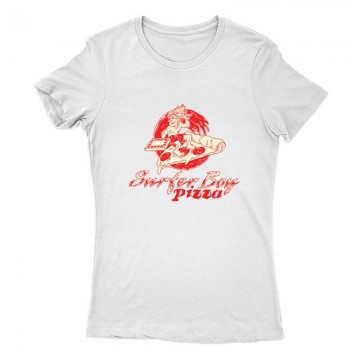 Surfer boy pizza Női Póló