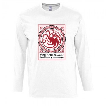 Fire and Blood Hosszú Ujjú Póló