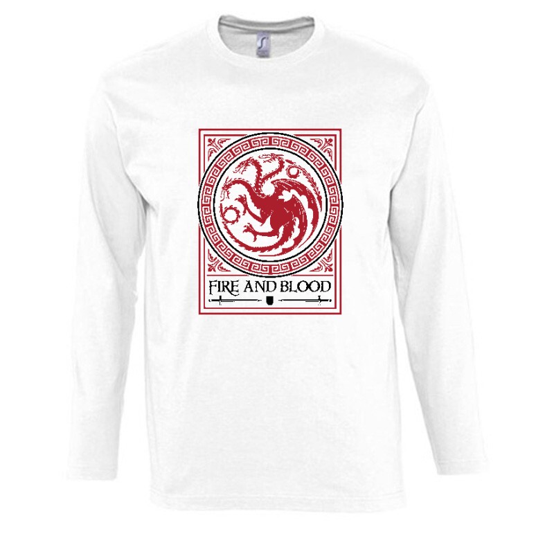 Fire and Blood Hosszú Ujjú Póló