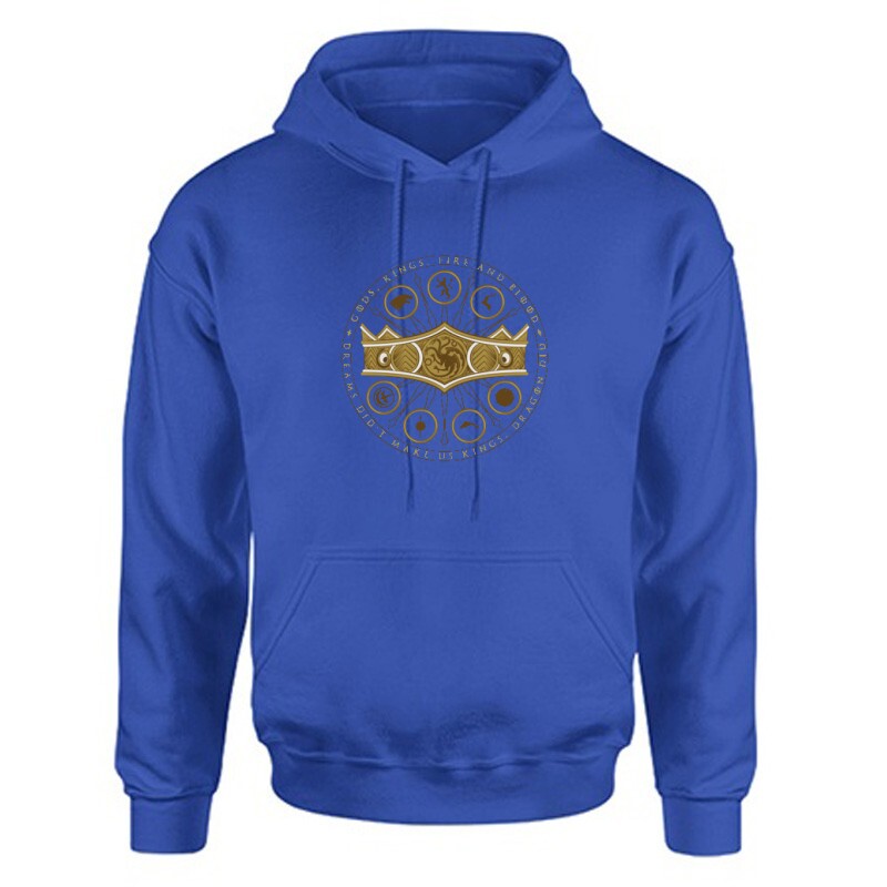 Sárkányok háza Crown Unisex Kapucnis Pulcsi