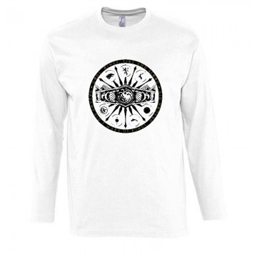 Sárkányok háza Crown vintage Hosszú Ujjú Póló