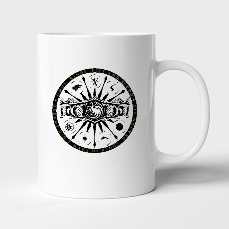 Sárkányok háza Crown vintage Bögre