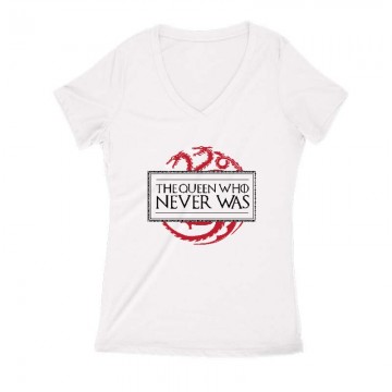 The Queen who never was Női V Kivágott póló