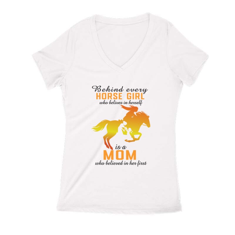 Every horse girl Női V Kivágott póló