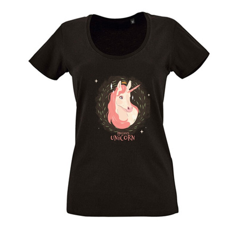 Precious Unicorn Női O Nyakú Póló