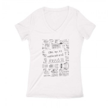 Nemecsek Ernő Áruló Női V Kivágott póló