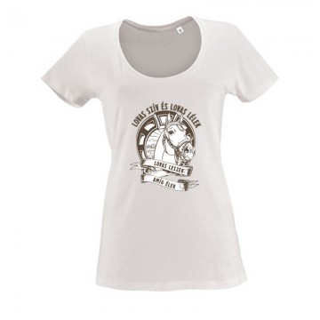 Lovas szív Női O Nyakú Póló