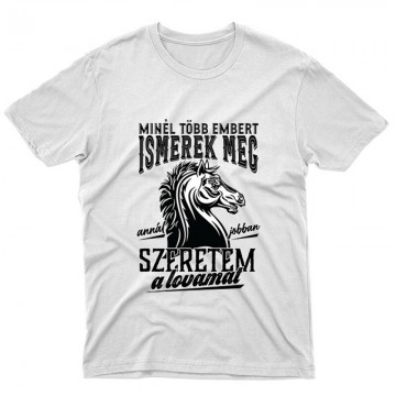 Jobban szeretem a lovamat Unisex Póló