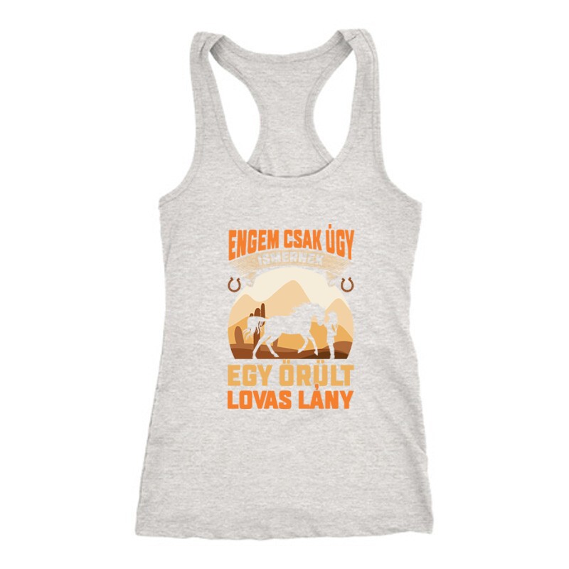 Őrült Lovas Lány Női Trikó