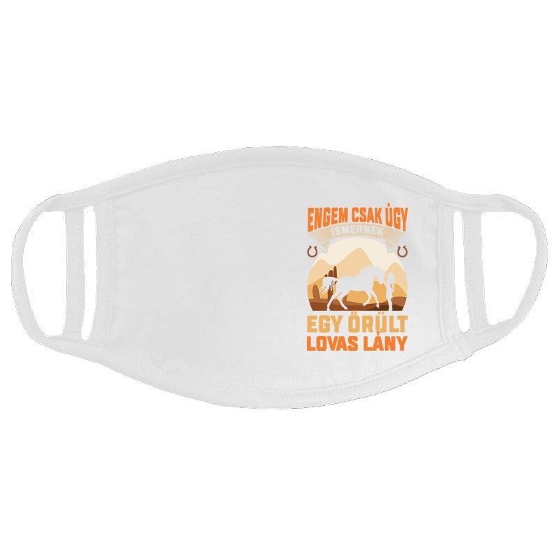 Őrült Lovas Lány Arcmaszk