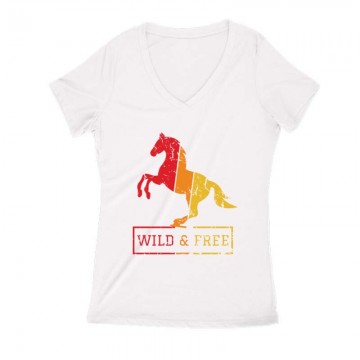 Wild & Free Női V Kivágott póló