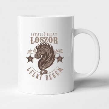 Istálló illat Bögre