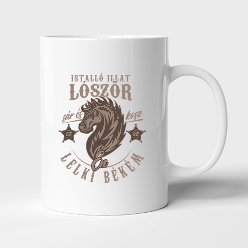 Istálló illat Bögre