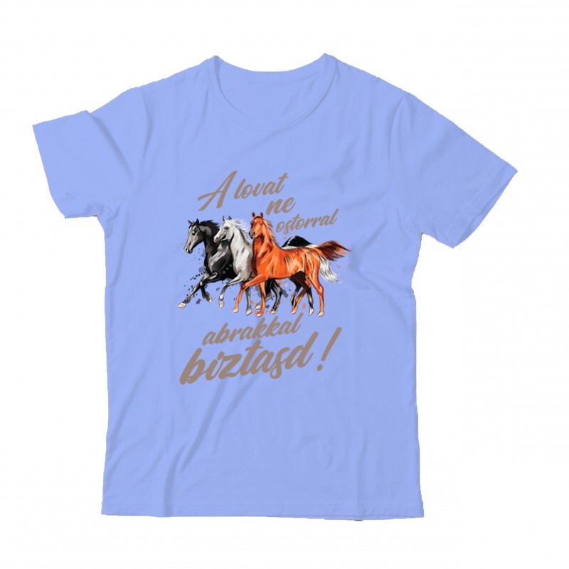 A lovat abrakkal bíztasd Gyermek Póló