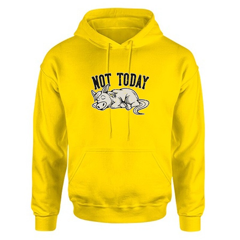 Not today(lovas) Unisex Kapucnis Pulcsi