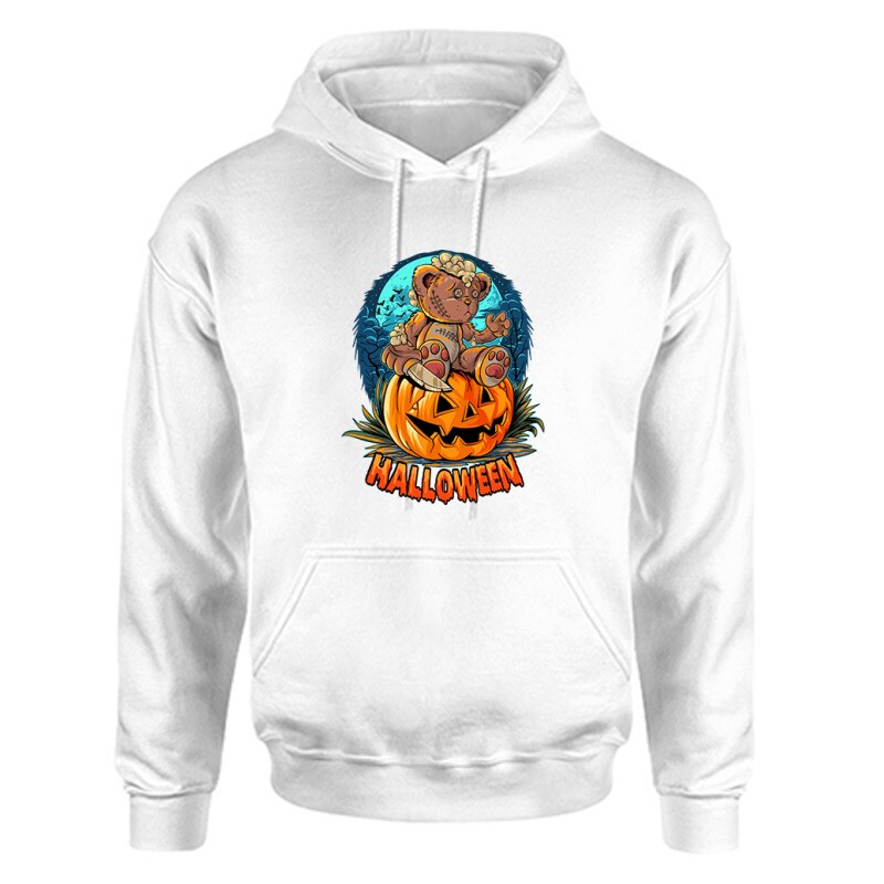 Teddy with pumpkin Unisex Kapucnis Pulcsi