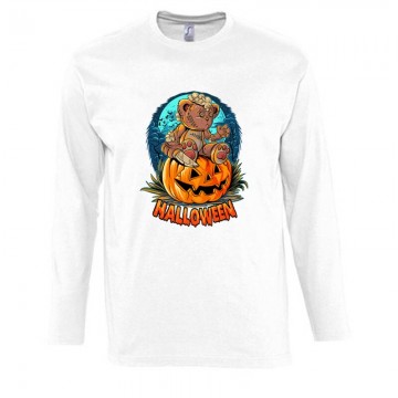 Teddy with pumpkin Hosszú Ujjú Póló
