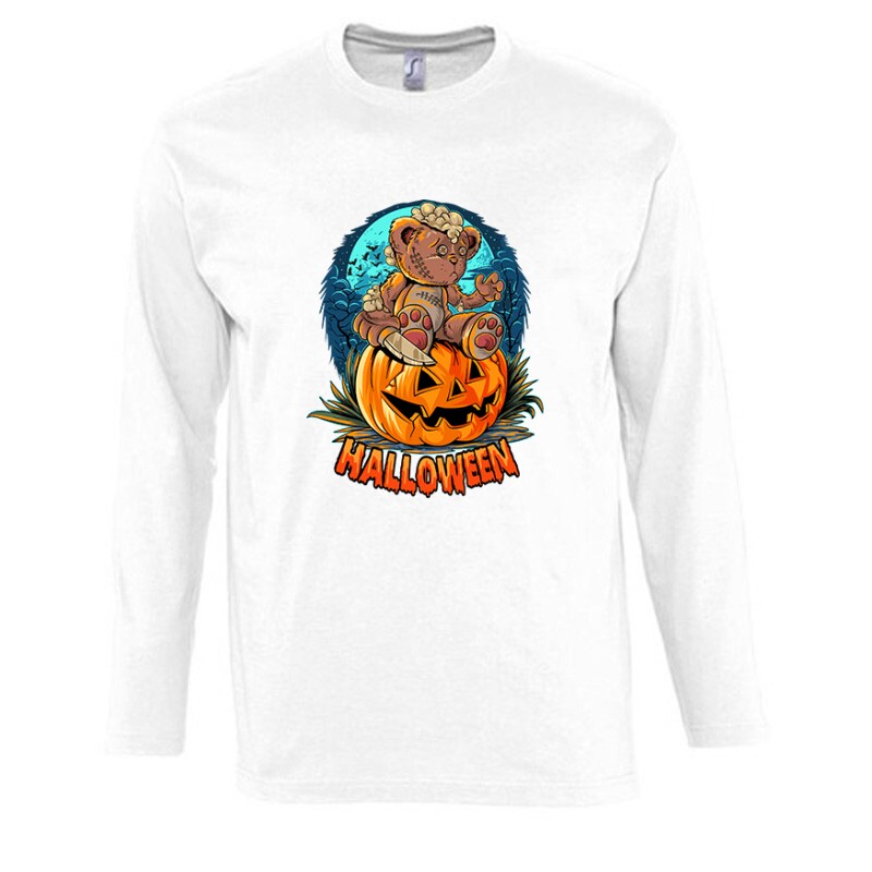 Teddy with pumpkin Hosszú Ujjú Póló