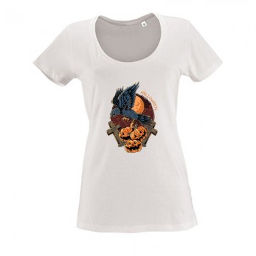 Halloween and crown Női O Nyakú Póló