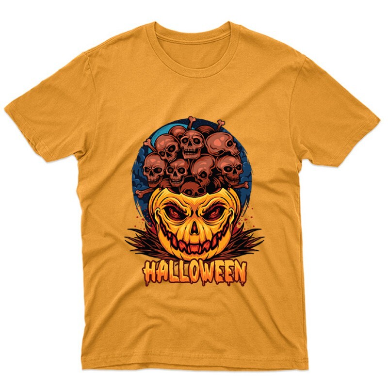 Halloween skulls Unisex Póló