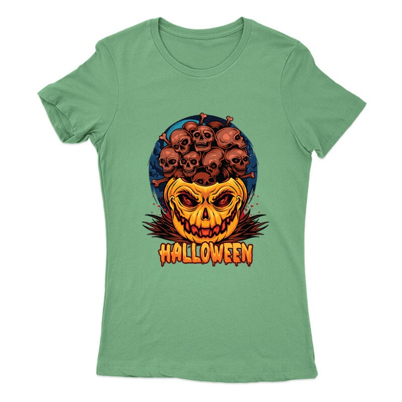 Halloween skulls Női Póló