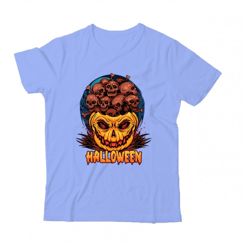 Halloween skulls Gyermek Póló