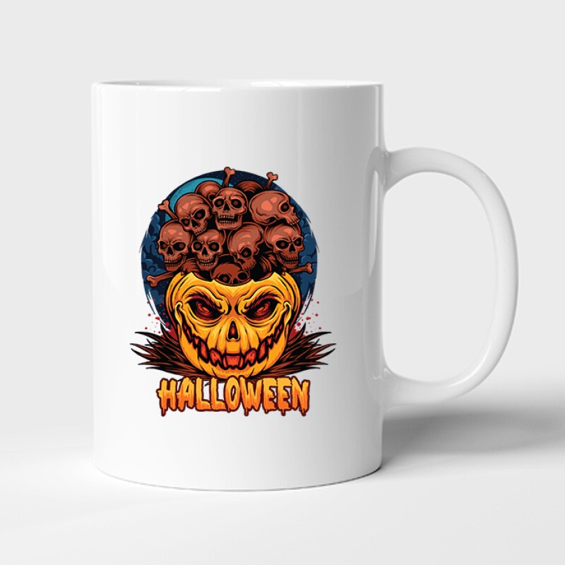 Halloween skulls Bögre