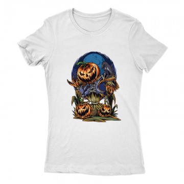 Pumpkin and crown2 Női Póló