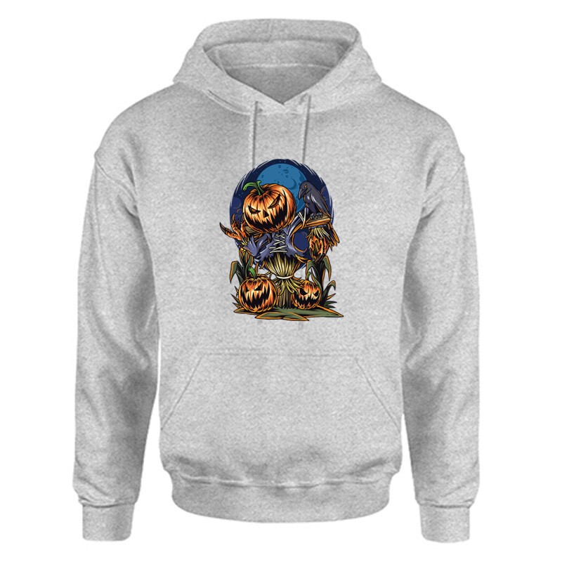 Pumpkin and crown2 Unisex Kapucnis Pulcsi