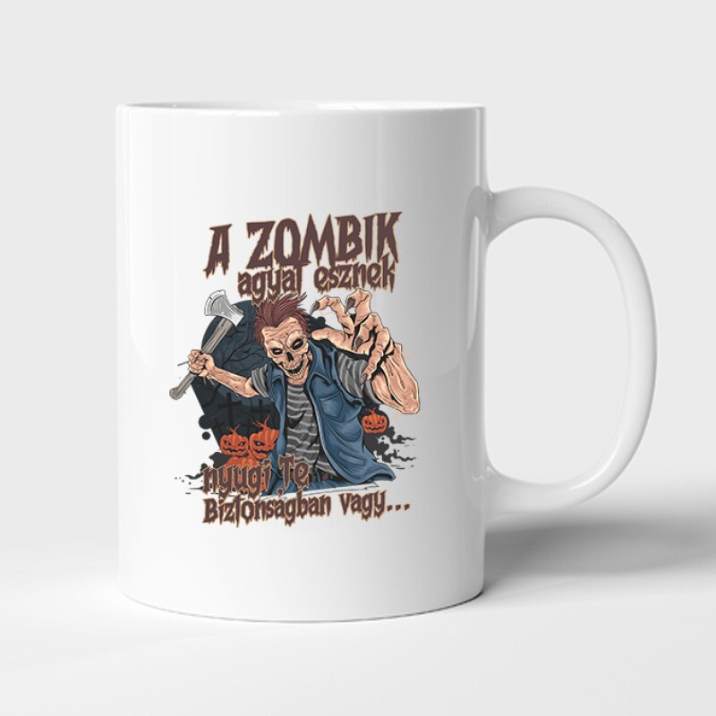A Zombik Agyat Esznek2 Bögre