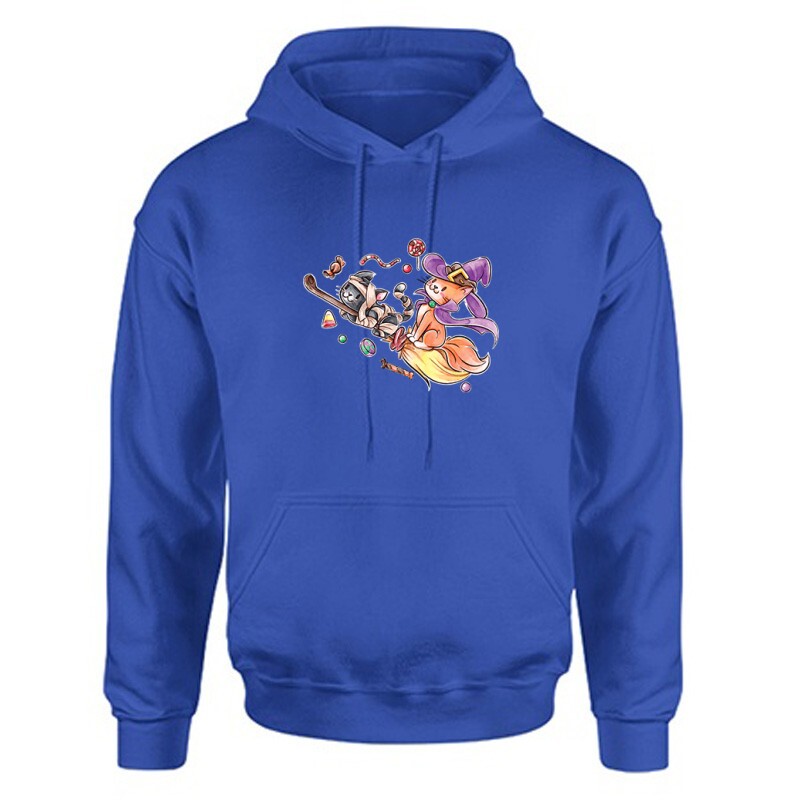 Halloween cats Unisex Kapucnis Pulcsi