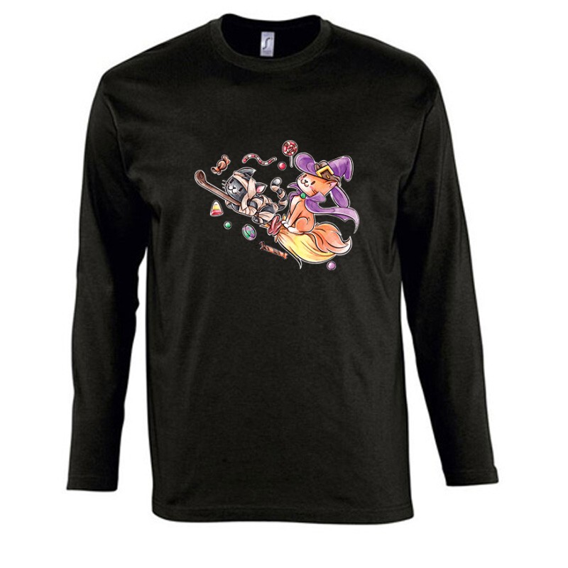 Halloween cats Hosszú Ujjú Póló