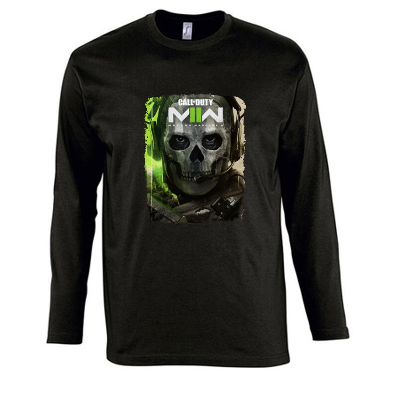 COD MWII Ghostface Hosszú Ujjú Póló