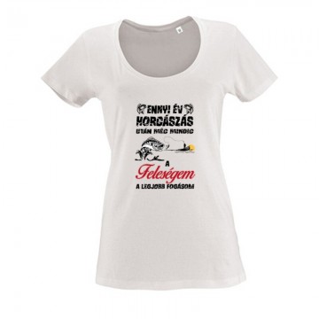 A feleségem a legjobb fogásom Női O Nyakú Póló