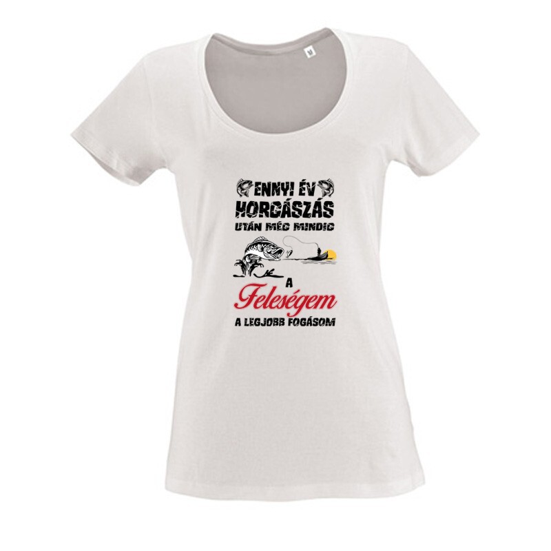 A feleségem a legjobb fogásom Női O Nyakú Póló