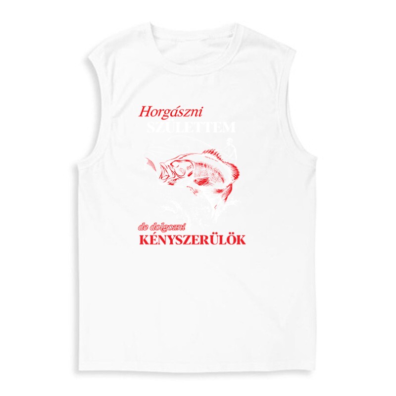 Horgászni születtem Férfi Trikó