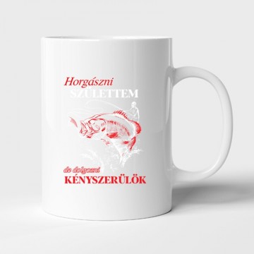 Horgászni születtem Bögre