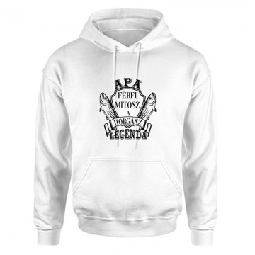 Apa Mítosz Horgász legenda Unisex Kapucnis Pulcsi