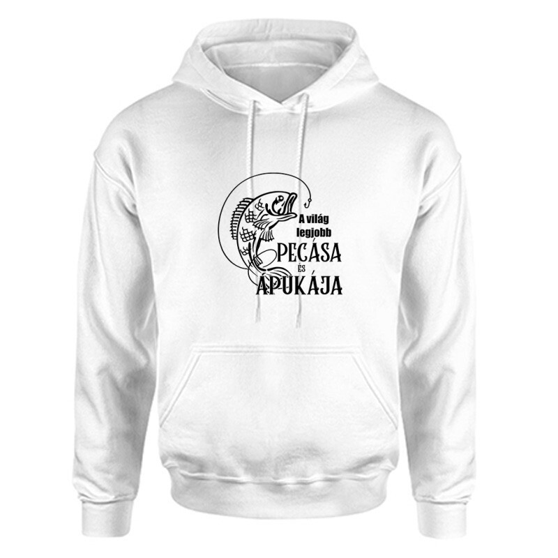 Pecás Apu Unisex Kapucnis Pulcsi