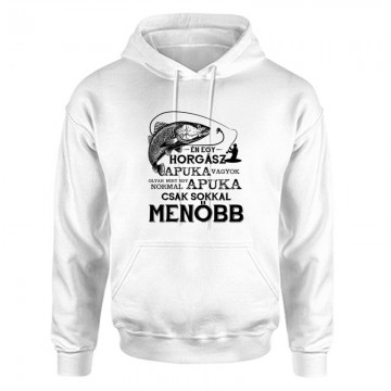 Horgász apuka Unisex Kapucnis Pulcsi