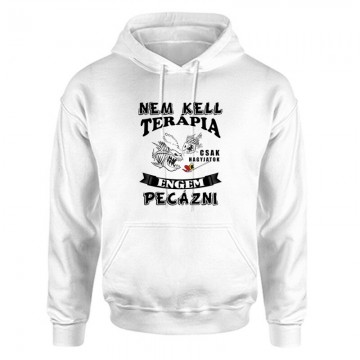 Nem kell terápia peca Unisex Kapucnis Pulcsi