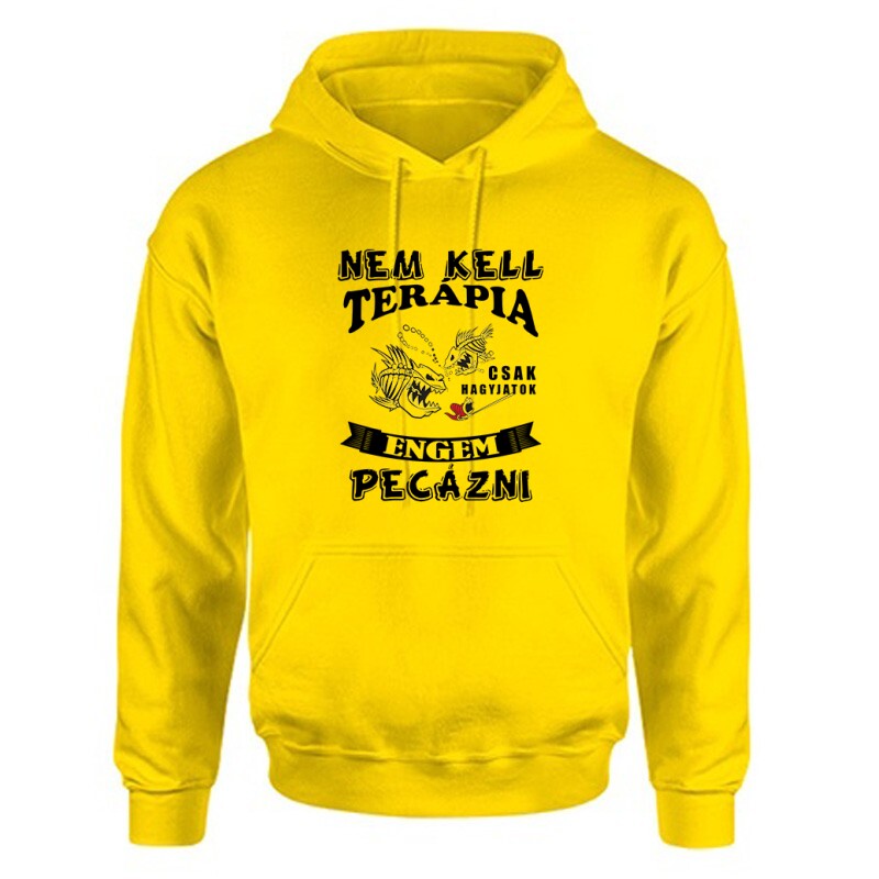 Nem kell terápia peca Unisex Kapucnis Pulcsi