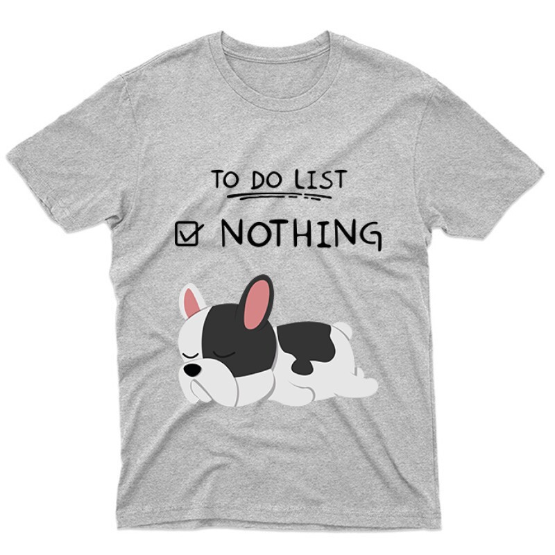 To Do List Frenchie Unisex Póló