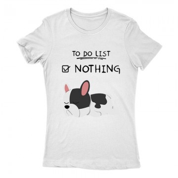 To Do List Frenchie Női Póló