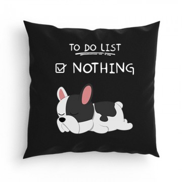 To Do List Frenchie Párna