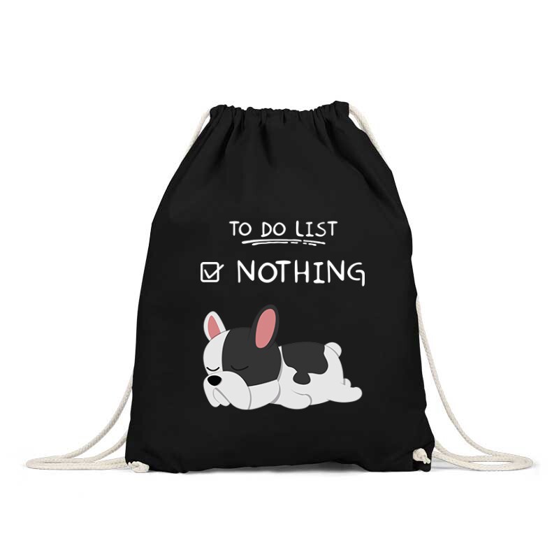 To Do List Frenchie Hátizsák