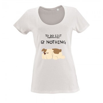 To Do List English Női O Nyakú Póló